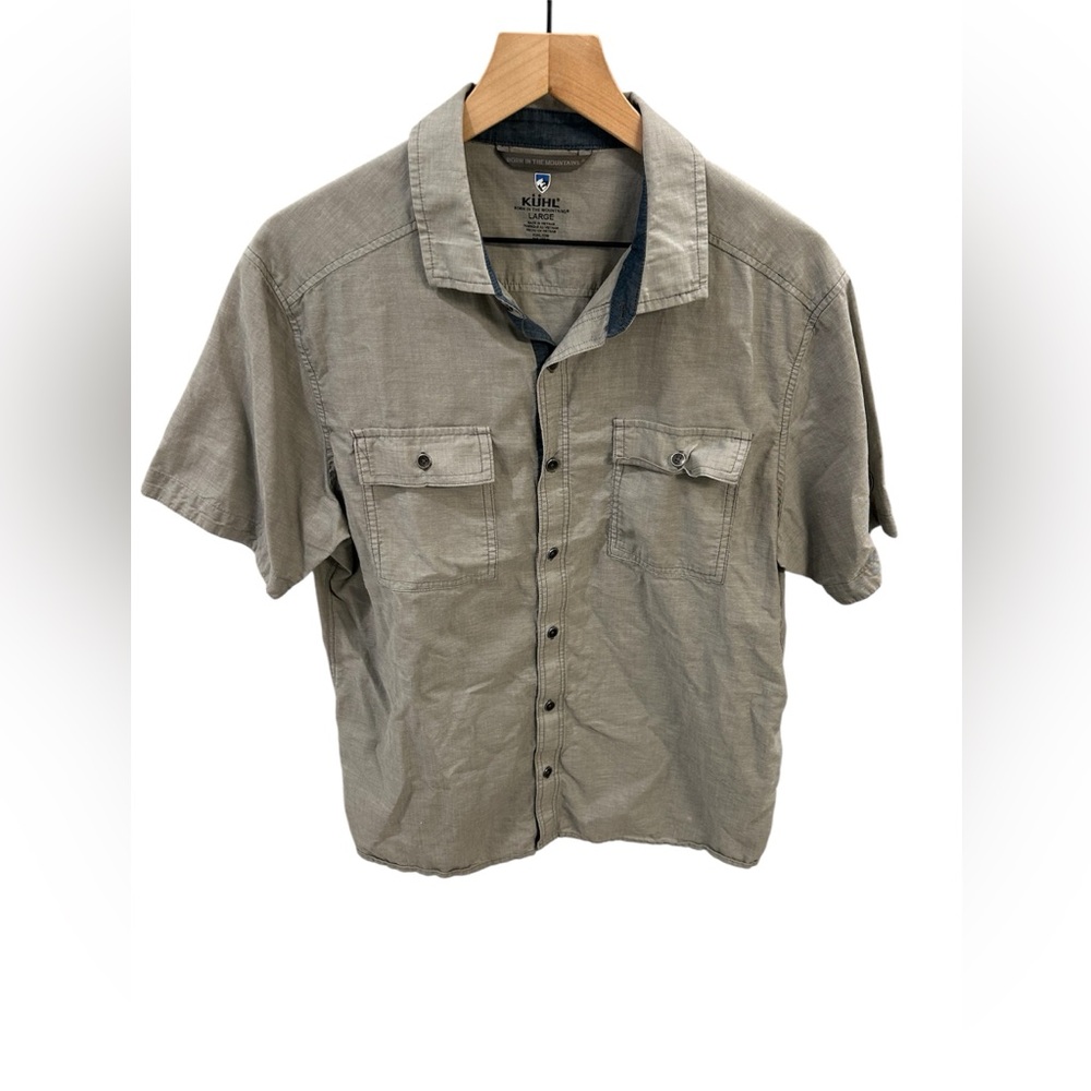 KÜHL Men’s Short Sleeve Button-Up Shirt – Size Large